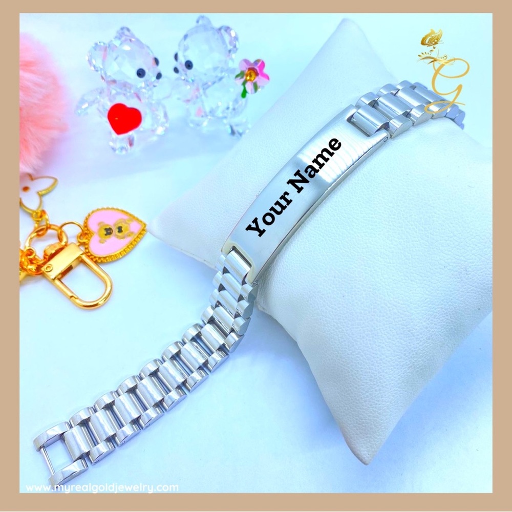 Stainless Steel Men’s ID Bracelet